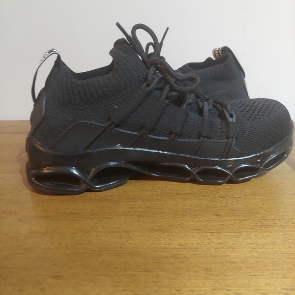 DYKHMILY Work Boots for Men Slip-on Steel Toe Safety Shoes Sneakers Breathable - Picture 3 of 16